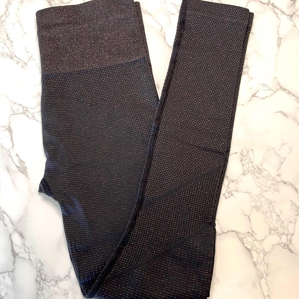 Athleta Brown with Sparkle Leggings